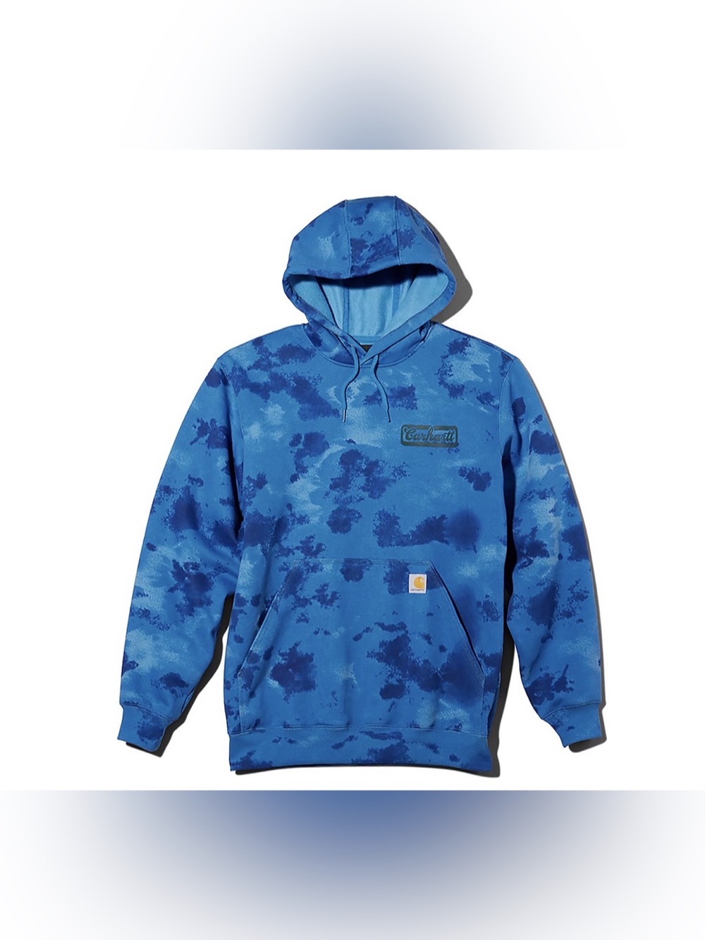 Carhartt Men's Loose Fit Midweight Watercolor Camo Hoodie Blue Size L NWT